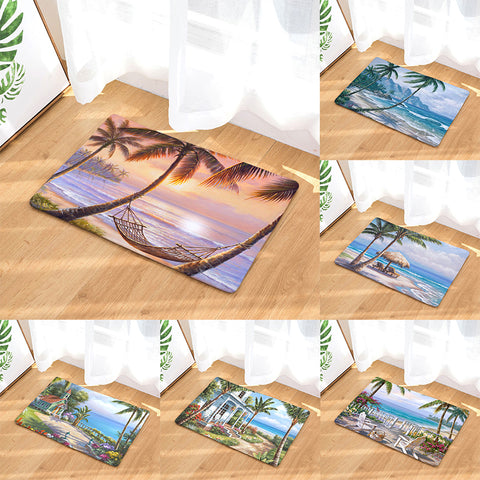 Romantic Beach Tree Mat