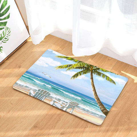 Romantic Beach Tree Mat