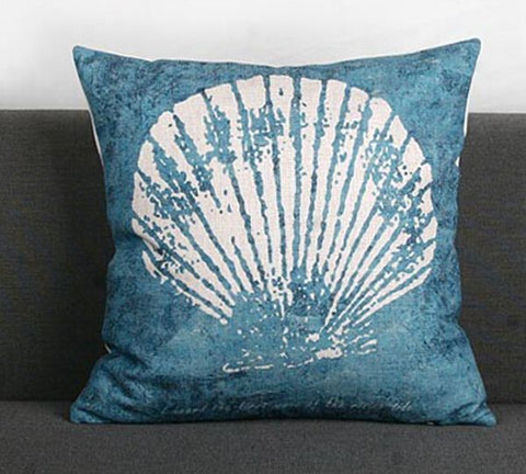 Blue Sea Throw Pillow Case