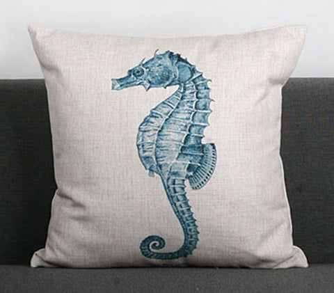 Blue Sea Throw Pillow Case
