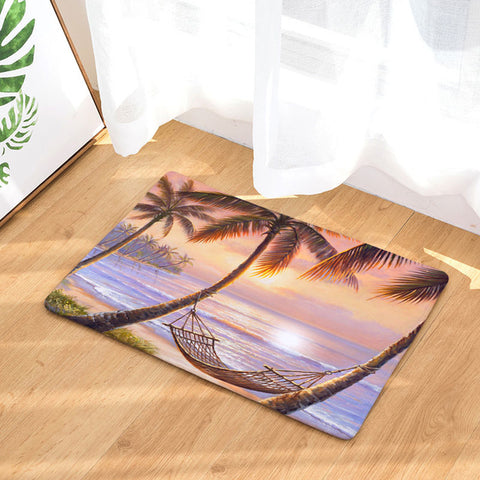 Romantic Beach Tree Mat