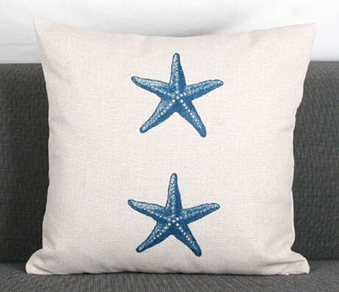 Blue Sea Throw Pillow Case